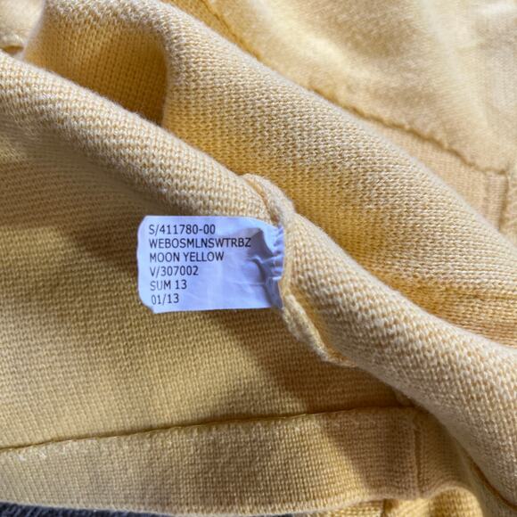 Banana Republic Sweater Blazer Jacket Womens XL Yellow Knit Academia Career - Picture 6 of 9